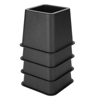 FOMIYES 4pcs Square Furniture Risers Slip Sofa and Chair Leg Covers for Floor Protection for Elevating Beds Sofas and Tables