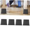 FOMIYES 4pcs Square Furniture Risers Slip Sofa and Chair Leg Covers for Floor Protection for Elevating Beds Sofas and Tables view 4