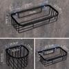 Wall Hanging Roll Holder Hotel Toilet Paper Shampoo Hollow Out Rack Wall Towel Hollow Out Storage Basket Bathroom,C view 2