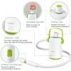 COSTWAY Handheld Multipurpose Steam Cleaner, with 300ml (10.2oz) Water Tank, Extended Hose & Extra-long Cord, Portable Heavy Duty Steamer for Garment, Windows, Tires, 10 Piece Accessory Set (Green) view 4