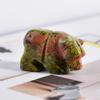 YGLINE 1.5" Hand Carved Mixed Gemstone Crystal Bear Figurine Animal Carving view 2