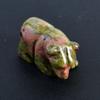 YGLINE 1.5" Hand Carved Mixed Gemstone Crystal Bear Figurine Animal Carving view 3