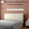 ZZYK Headboard Full Size Leather Wedge Headboard for Anti-Collision Cushions Soft Case Home Bedroom Headboard Cushion Modern Upholstered Headboard,C,No headboard 78.7"/200cm view 3