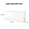 ZZYK Headboards Upholstered for King Size Headboard Full Size Self-Adhesive Leather Headboard for Bench Bedroom Bay Window Anti-Collision Headboard,E,No headboard 47.2"/120cm view 2