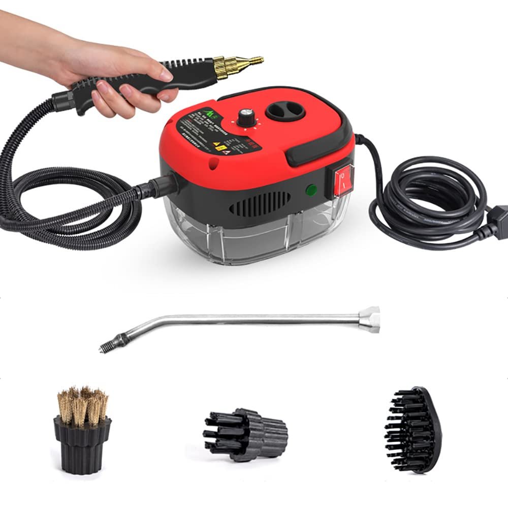 High Pressure Steam Cleaner, 2500W Portable Steam Cleaning Machine,High Temperature Cleaning kit for or Kitchen Bathroom Furniture Car Seat