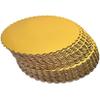 25-Pack 8 inch Sturdy Round Cake Boards,Small Gold Cake Circles Plate Cardboard Scalloped Base,Pack of 25 view 1