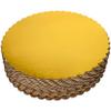 25-Pack 10 inch Sturdy Round Cake Boards, Gold Cardboard Cake Circles Plate Scalloped Base,Pack of 25 (Gold) view 1