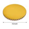 25-Pack 10 inch Sturdy Round Cake Boards, Gold Cardboard Cake Circles Plate Scalloped Base,Pack of 25 (Gold) view 2