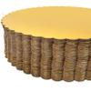 25-Pack 10 inch Sturdy Round Cake Boards, Gold Cardboard Cake Circles Plate Scalloped Base,Pack of 25 (Gold) view 4