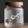 4.7inch Glass Tea Sealed Storage Jar Hammer Pattern Portable Tea Caddy Kung Fu Tea Set view 1
