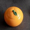 3.3inch Creative Orange Shape Tea Jar Ceramic Household Storage Tea Caddy Tea Set view 2