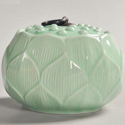5.5inch Ceramic Lotus Tea Jar Household Sealed Tea Caddy Kung Fu Tea Set Tea Ceremony