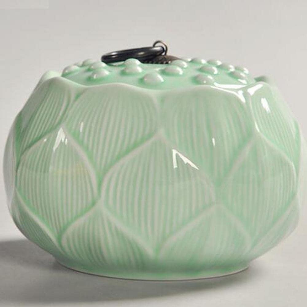 5.5inch Ceramic Lotus Tea Jar Household Sealed Tea Caddy Kung Fu Tea Set Tea Ceremony
