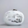 5.5inch Landscape Pattern Tea Jar Ceramic Sealed Tea Box Tea Caddy Kung Fu Tea Set view 2