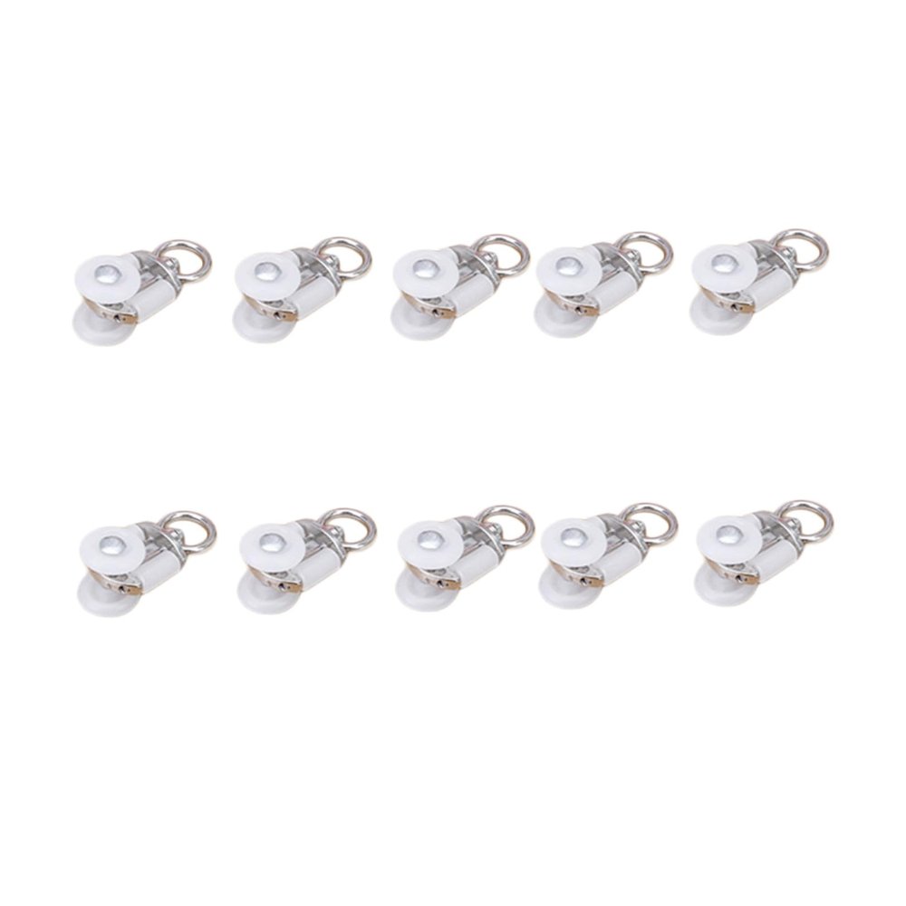 20pcs Curtain White Hook Type Track