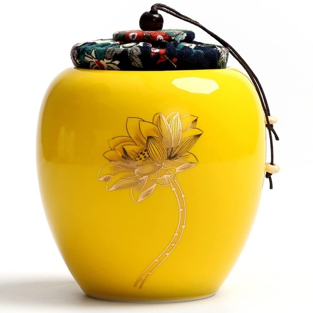 4.8inch Ceramic Tea Jar Sealed Storage Tea Caddy Tea Tank Storage Tea Box Kung Fu Tea Set