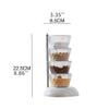 Froiny 4 Layer Rotary Seasoning Box Kitchen Condiment Storage Container Cruet with Cover and Spoon for Pepper Salt Sugar Spice Jar Rack view 3