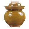 QPZK Traditional Chinese Porcelain Pickle Jar, Yellow Ceramic Fermentation Crock Pickling Pot,Ceramic Fermenting Jar with Water Seal Airlock Lid Stoneware Fermenter for K 6KG view 1