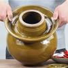 QPZK Traditional Chinese Porcelain Pickle Jar, Yellow Ceramic Fermentation Crock Pickling Pot,Ceramic Fermenting Jar with Water Seal Airlock Lid Stoneware Fermenter for K 6KG view 4