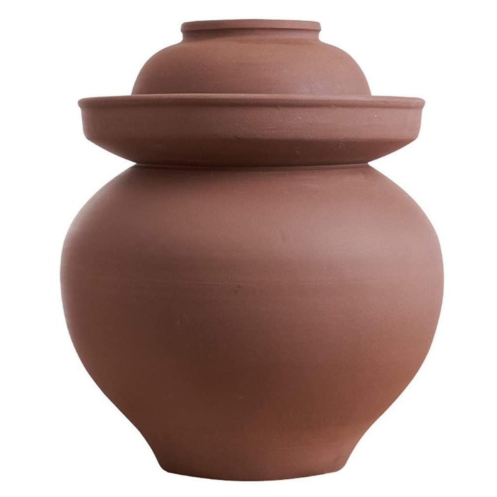 QPZK Traditional Chinese Porcelain Pickle Jar,Ceramic Fermentation Crock Pickling Pot,Ceramic Fermenting Jar With Water Seal Airlock Lid Stoneware Fermenter for Kimchi Sa 4KG