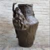 EUROPEAN BRONZE Classic Artwork FIRE Dance VASE by Chalon French Artist Sculpture Statue Nude Gift Deal Handmade Art view 3