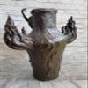 EUROPEAN BRONZE Classic Artwork FIRE Dance VASE by Chalon French Artist Sculpture Statue Nude Gift Deal Handmade Art view 4