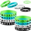 Oringaga 48PCS Golf Rubber Bracelets Silicone Wristbands Party Supplies -Sport Themed Birthday Party Decorations Party Favors view 2