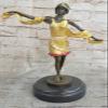 EUROPEAN BRONZE 100% Solid Bronze Sculpture After Claude Mirval Lost Wax Method view 3