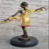 EUROPEAN BRONZE 100% Solid Bronze Sculpture After Claude Mirval Lost Wax Method view 4