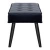 WO Home Furniture Highland Tuffed Velvet Upholstered Bench, Velvet Navy Blue view 4
