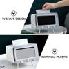 apott Retro TV Tissue Box Facial Dispenser Cover Holder with Phone Stand Innovative Table Centerpiece for Bedroom Home Office Grey view 4
