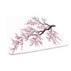 Japanese Square Table cove, Branch of a Flourishing Sakura Tree Flowers Cherry Blossoms Spring Theme Art, Elastic edge, Can wipe indoor/outdoor dining table cover, for 44"x44" square table Pink Brown view 1