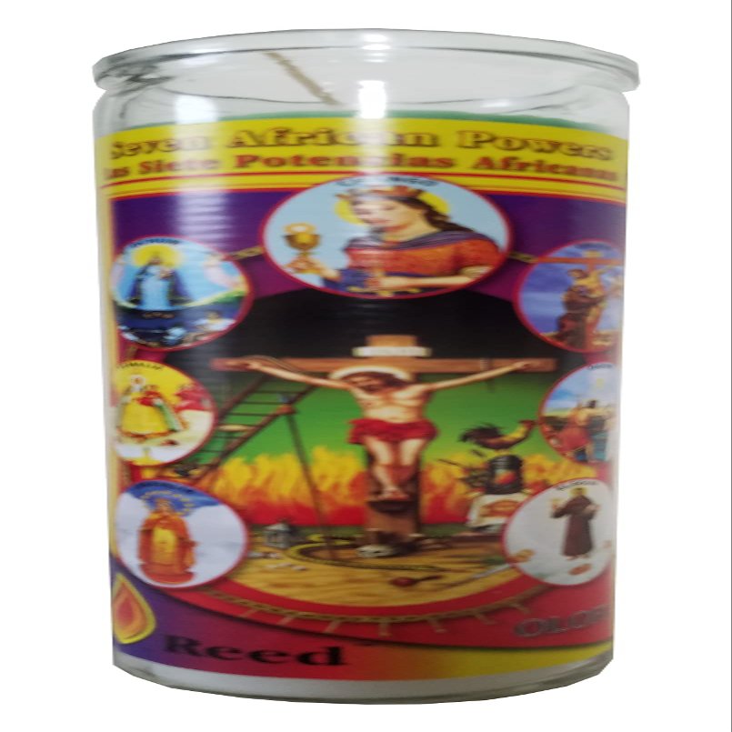 Staci19 Seven African Powers (Las Siete Potencias Africanas) 7-Color Pillar Devotional Candle