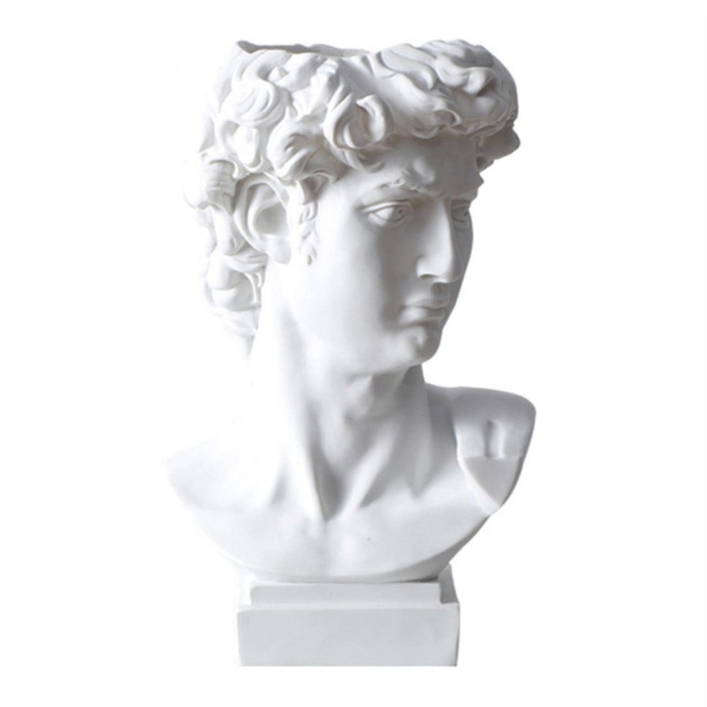 Modern Nordic Style Pen Holder Creative Portrait Vase Decoration Ornaments Table Make-up Brush Storage Bucket Home Accessories