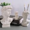 Modern Nordic Style Pen Holder Creative Portrait Vase Decoration Ornaments Table Make-up Brush Storage Bucket Home Accessories view 3