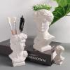 Modern Nordic Style Pen Holder Creative Portrait Vase Decoration Ornaments Table Make-up Brush Storage Bucket Home Accessories view 4