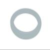 5313221491 Filterholder Gasket compatible with DeLonghi Dedica Portafilter Coffee Machine EC680 EC685 EC820 EC860, 58 x 46 x 8 mm view 1