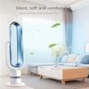 SMSOM Bladeless Fan, Tower Fan with Remote, Quiet, 9H Timer, Space Saving, Portable Oscillating Fan for Bedroom, Home, Office view 3