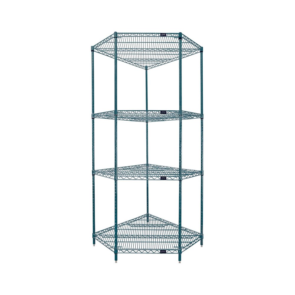 Quantum Storage Systems WR54-1836CRNP Wire Shelving, Carbon Steel, Epoxy Coated, Green, NSF