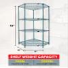 Quantum Storage Systems WR54-1836CRNP Wire Shelving, Carbon Steel, Epoxy Coated, Green, NSF view 2