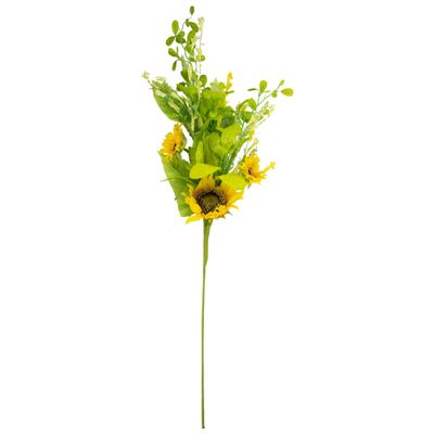 Allstate Sunflower and Wildflower Artificial Floral Silk Spray - 33" - Yellow