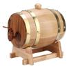 1.5 Liter American White Oak Aging Barrel, Handcrafted Using American White Oak, Age Your own Whiskey, Beer, Wine, Bourbon, Tequila, Oak Barrel Aged(Golden Steel Hoops) view 1
