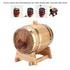 1.5 Liter American White Oak Aging Barrel, Handcrafted Using American White Oak, Age Your own Whiskey, Beer, Wine, Bourbon, Tequila, Oak Barrel Aged(Golden Steel Hoops) view 4