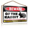 gaeruite Home Welcome Sign Beware of Rabbits Sign Hanging Wooden Plaque Decoration Tall Welcome Sign (Size : 20X30CM) view 1