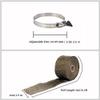 FireHiking Stove Pipe Wrap Heat-resistant Camping Tent Stove Pipe Protector with 2 Clamps 5 m / 16.4 ft view 3