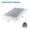 Zinus 9 Inch Twin XL Metal Smart Box Spring with Quick Assembly, Mattress Foundation, Strong Metal Frame, Easy Assembly view 4