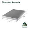 ZINUS 5 Inch California King Metal Smart Box Spring with Quick Assembly, Mattress Foundation, Strong Metal Frame, Easy Assembly view 3