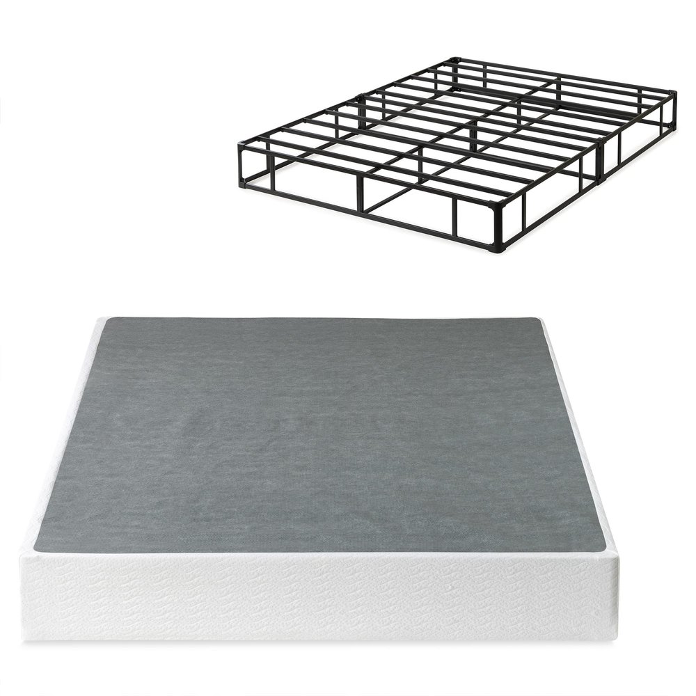 Zinus 9 Inch California King Metal Smart Box Spring with Quick Assembly, Mattress Foundation, Strong Metal Frame, Easy Assembly