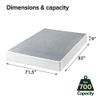 Zinus 9 Inch California King Metal Smart Box Spring with Quick Assembly, Mattress Foundation, Strong Metal Frame, Easy Assembly view 2