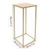 Eapmic Metal Wedding Flower Stand Floor Vase Column Flower Stand Geometric Centerpieces Vase for Tabletop Flower Arrangement, Wedding and Event Reception Tables Decoration view 2